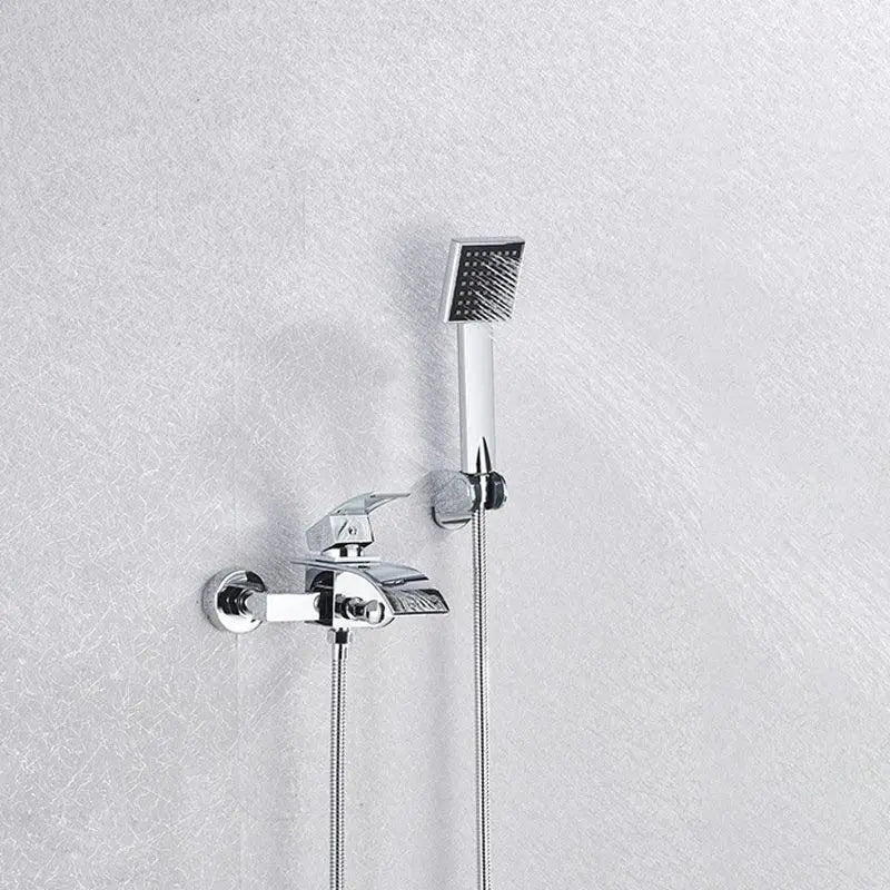 Gold Bathtub Faucet Waterfall Shower Wall Mounted Elite