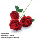 Rose Pink Silk Peony Bouquet Artificial Flower Wedding Home Decor