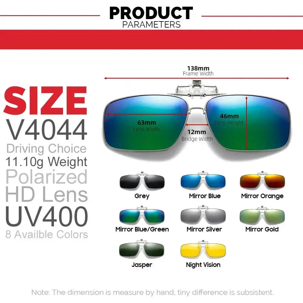 Polarized Clip On Sunglasses UV400 Protection Men And Women