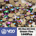 Crystal Gold Flatback Rhinestones for DIY Nail Art Sparkling