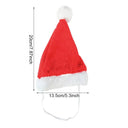 Festive Plush Santa Hat for Pets Adorable Holiday Cap