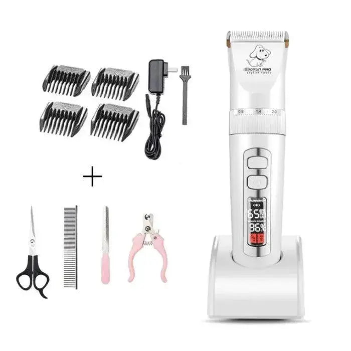 Pet Grooming Kit With Ceramic Blade And Quiet Operation