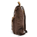 Vintage Canvas Leather Laptop Backpack
