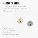 Personalized Pet ID Tag Collar Charm Custom Engraved Necklace