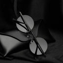 Stylish RUOBO Polarized Round Metal Sunglasses UV400 Unisex