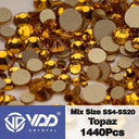 Crystal Gold Flatback Rhinestones for DIY Nail Art Sparkling