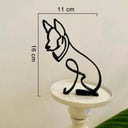 Durable Metal Dog Sculpture For Pets