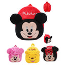 Disney Mickey Stitch Plush Backpack for Kids Mini Bag