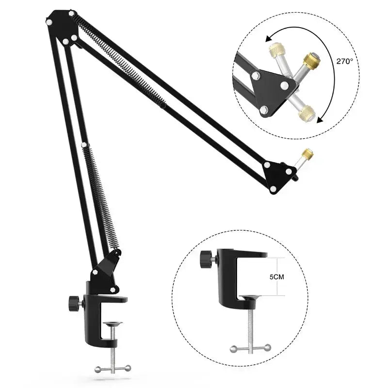 Adjustable Microphone Suspension Boom Arm Desk Stand