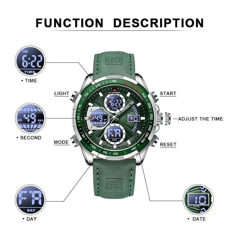 Sports Chronograph Watch Waterproof Timepiece for Active Use