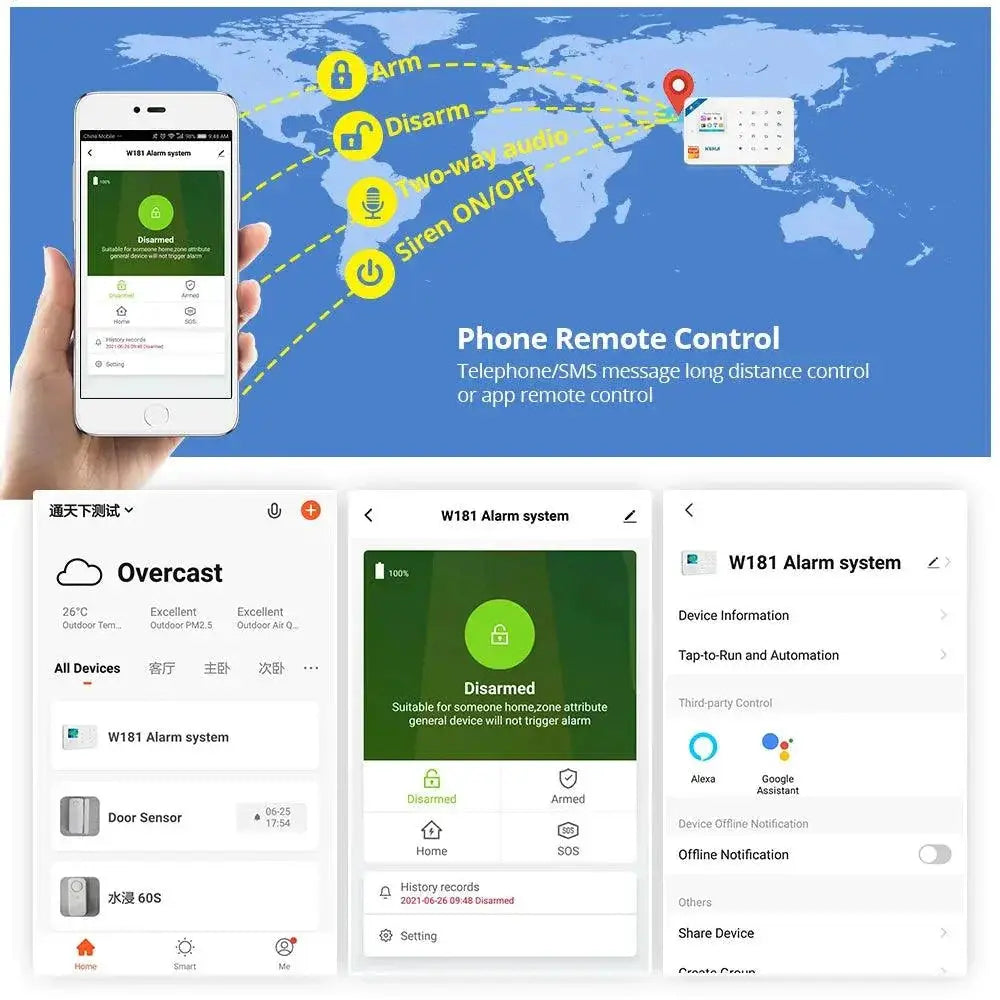 Smart Home Alarm System Ultimate Security Kit Alexa