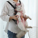 Pet Carrier Backpack: Stylish Breathable Travel Bag for Pets
