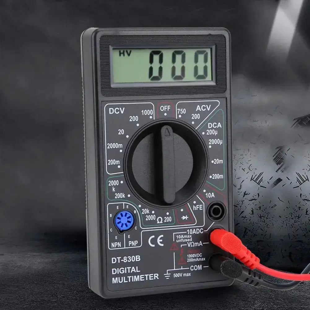 DT830B AC/DC LCD Digital Multimeter 750/1000V Voltmeter Ammeter Ohm Tester High Safety Handheld Meter Digital Multimeter