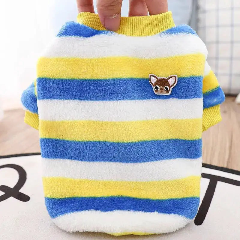 Winter Pet Fleece Coat Fruit Print Jacket For Dogs