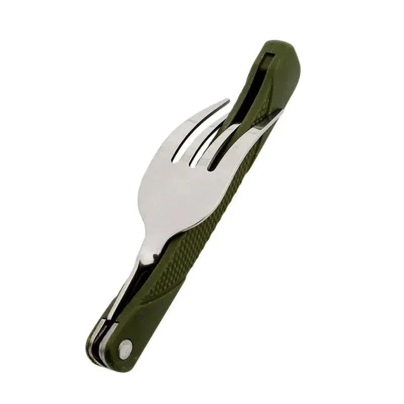 Stainless Steel Portable Cutlery Set With Spork And Knife