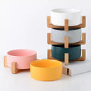 Ceramic Pet Feeding Bowls Eco Friendly Colorful Durable