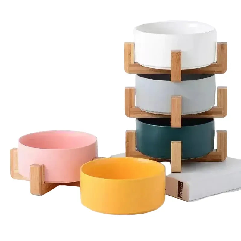 Eco Ceramic Pet Feeding Bowls for Pets — White