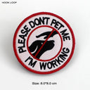 Therapy Dog Badges Hook Loop Patches for Vests Harnesses