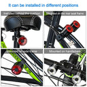 Waterproof Mini Bike Lamp Front Light White Taillight Red