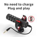 MAMEN Professional Shotgun Microphone for Vlog Podcast