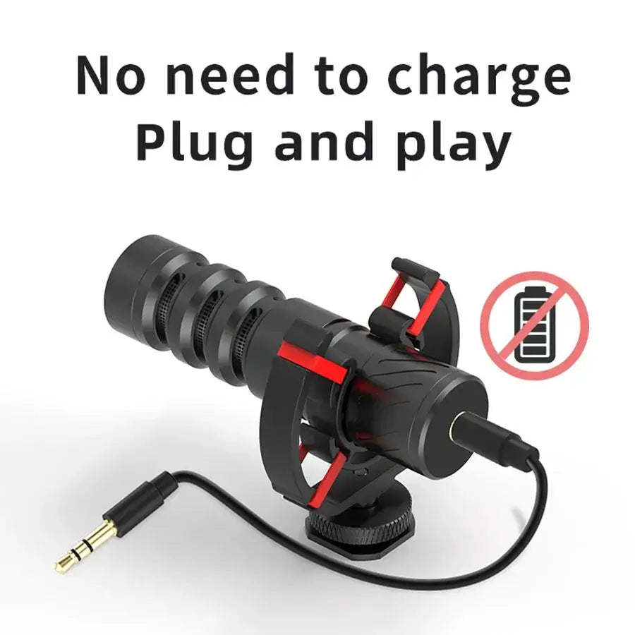 MAMEN Professional Shotgun Microphone for Vlog and Podcast
