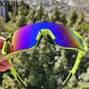 Trendy Oversized Rimless Sports Sunglasses UV400 Protection