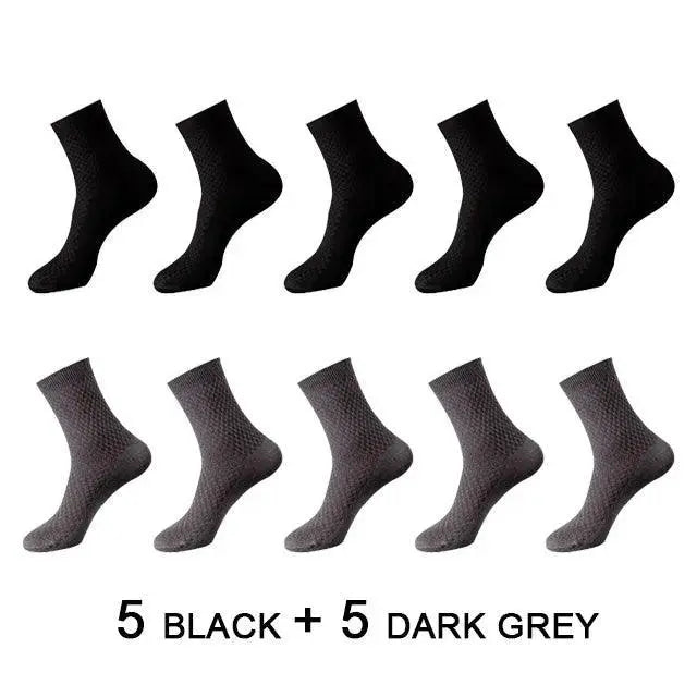 Elegant Bamboo Fiber Compression Socks For Men Style Comfort