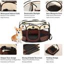 Portable Pet Kennel & Tent: Foldable, Durable Cage