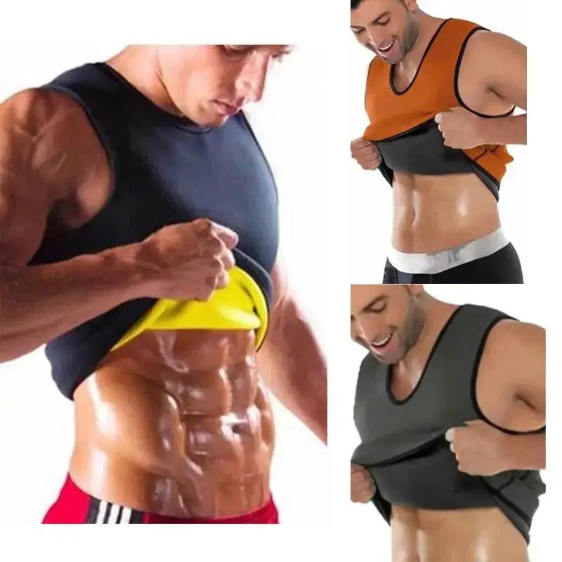 Plus Size Mens Thermal Body Shaper Slimming Top S3XL