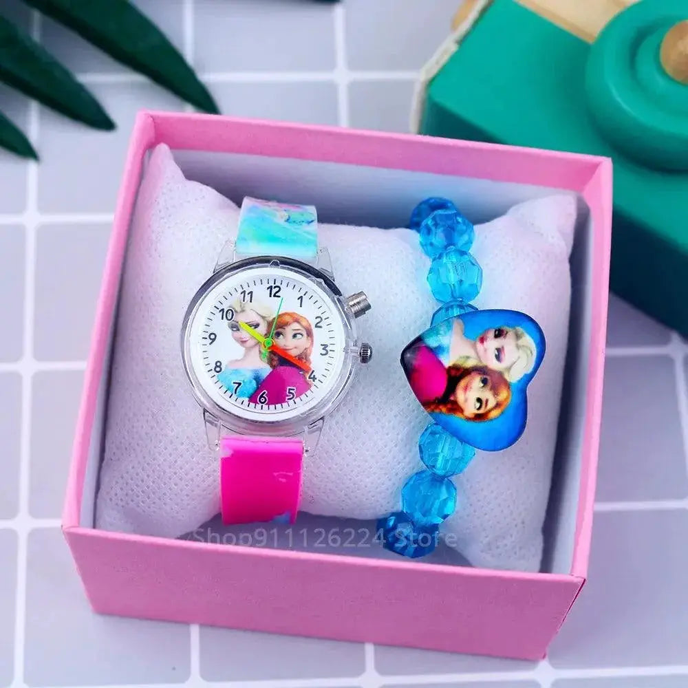 Princess Elsa Kids Watch Enchanting LED Timepiece Magic