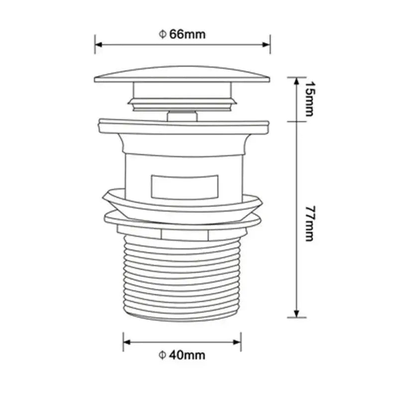 Elegant Brass Pop Up Bathroom Sink Drainer Modern Essential