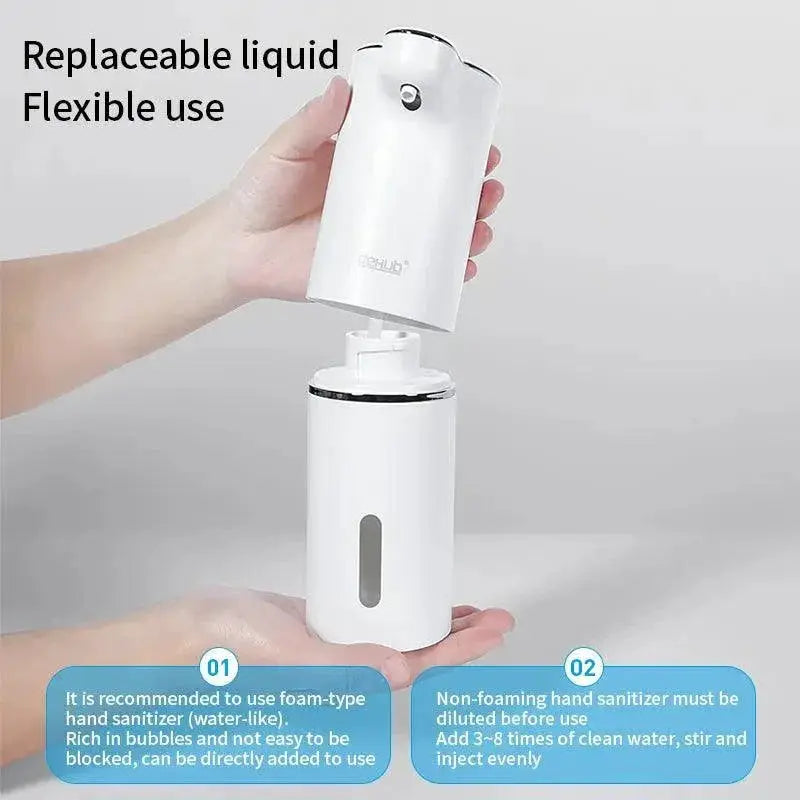 Foam Soap Dispenser Touchless Hygienic Hands On The Go