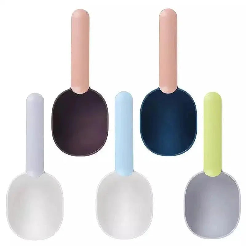 Pet Food Scoop With Sealing Clip For Dog And Cat Feeding