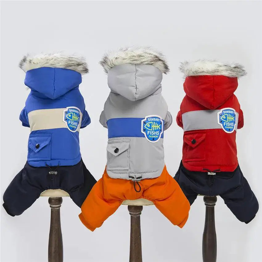Winter Dog Down Coat Waterproof Warm Jumpsuit For Chihuahua