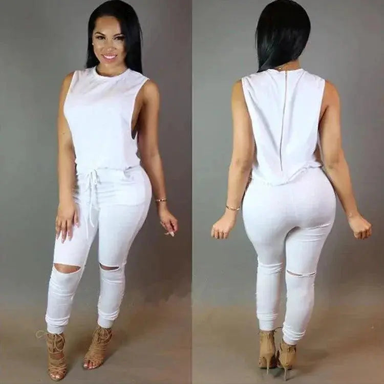 Seductive Hollow Out Jumpsuit Classy Chic Evening Wear