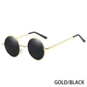 Stylish RUOBO Polarized Round Metal Sunglasses UV400 Unisex
