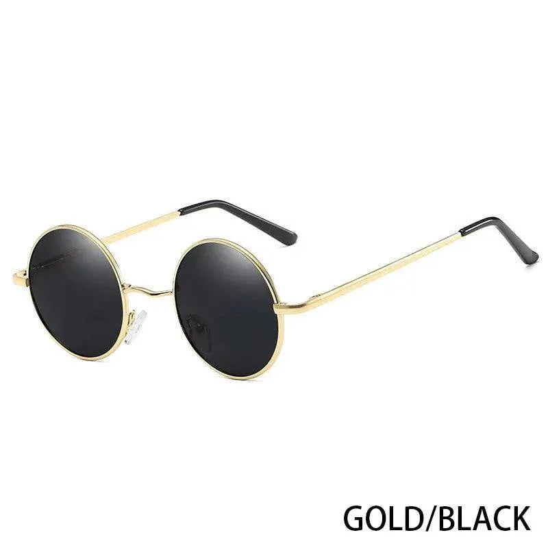 RUOBO Polarized Round Metal Sunglasses UV400 Unisex