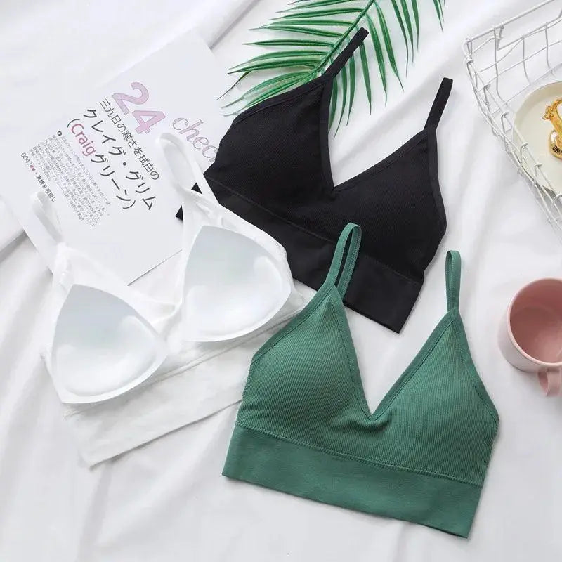 Sleek Seamless V Neck Crop Top Breathable Fitness Outfit