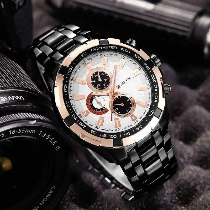 Curren Mens Quartz Watch Stylish Durable Water Resistant