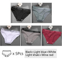 Cotton Panties Set: Stylish Low Waist Briefs for Women