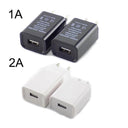 Universal Travel USB Charger Adapter - Compact Black White