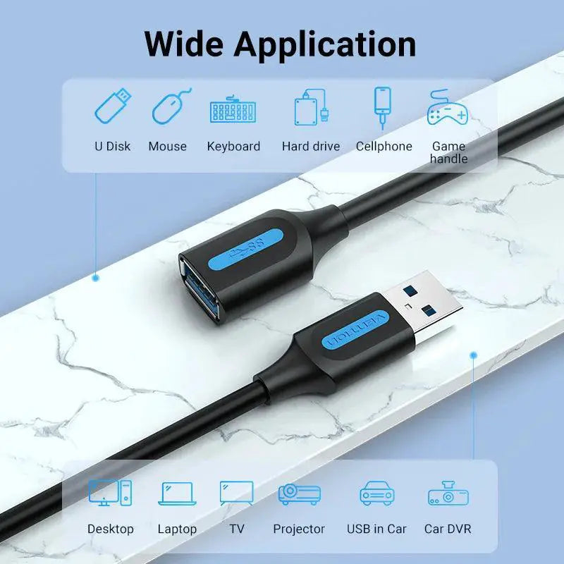 Vention USB 3 Extension Cable 3M Fast Data Transfer