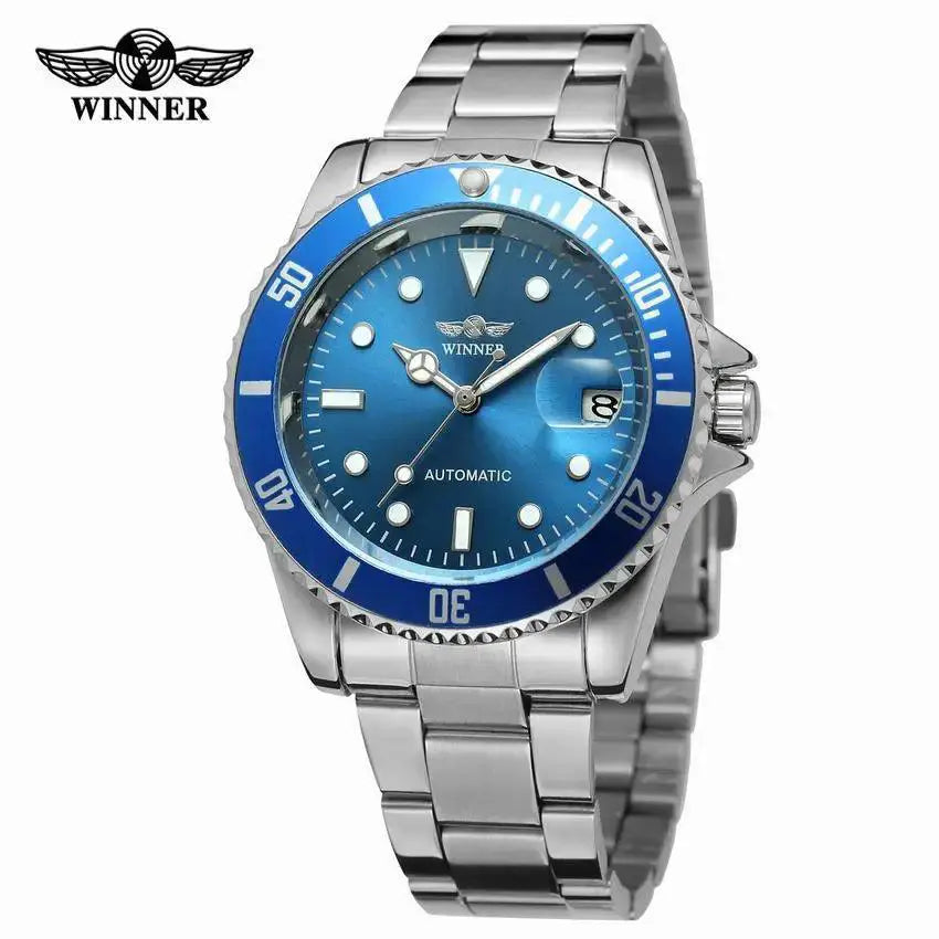 Elegant Stainless Steel Mens Automatic Watch For Formal Wear