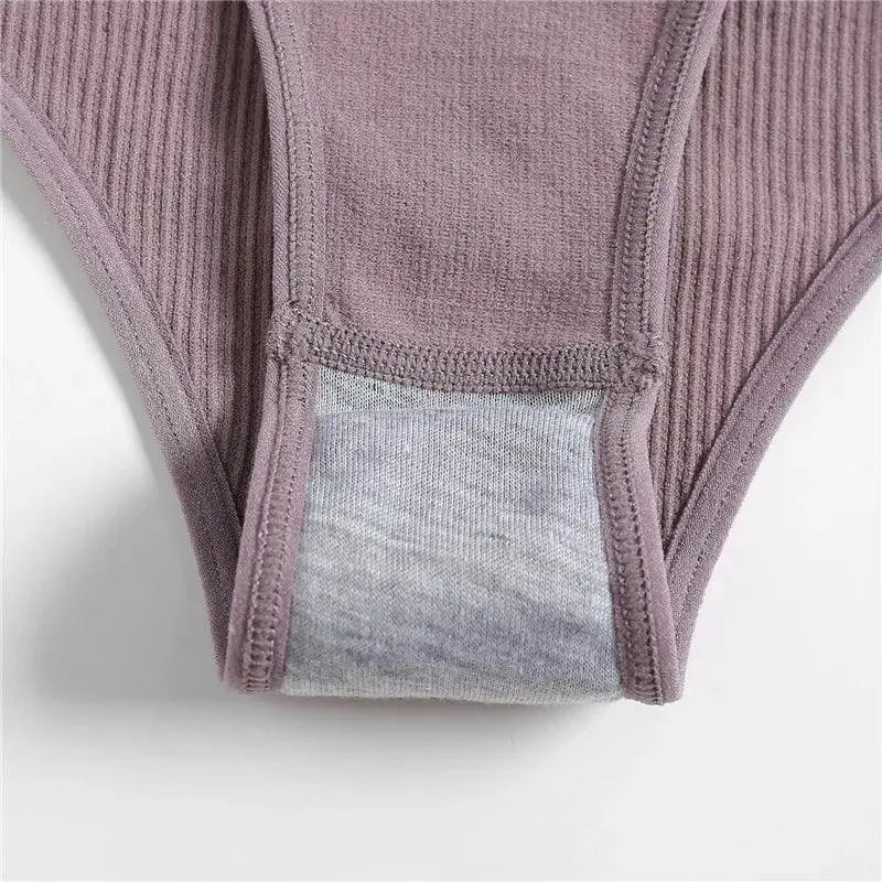 Lum Collection High Waisted Seamless Womens Panties Set