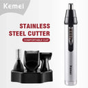 6650 4in1 Rechargeable Nose Ear Hair Trimmer Kit Tool