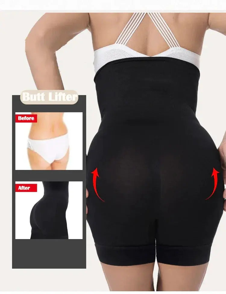 Plus Size High Waist Shaping Shorts — product view 10