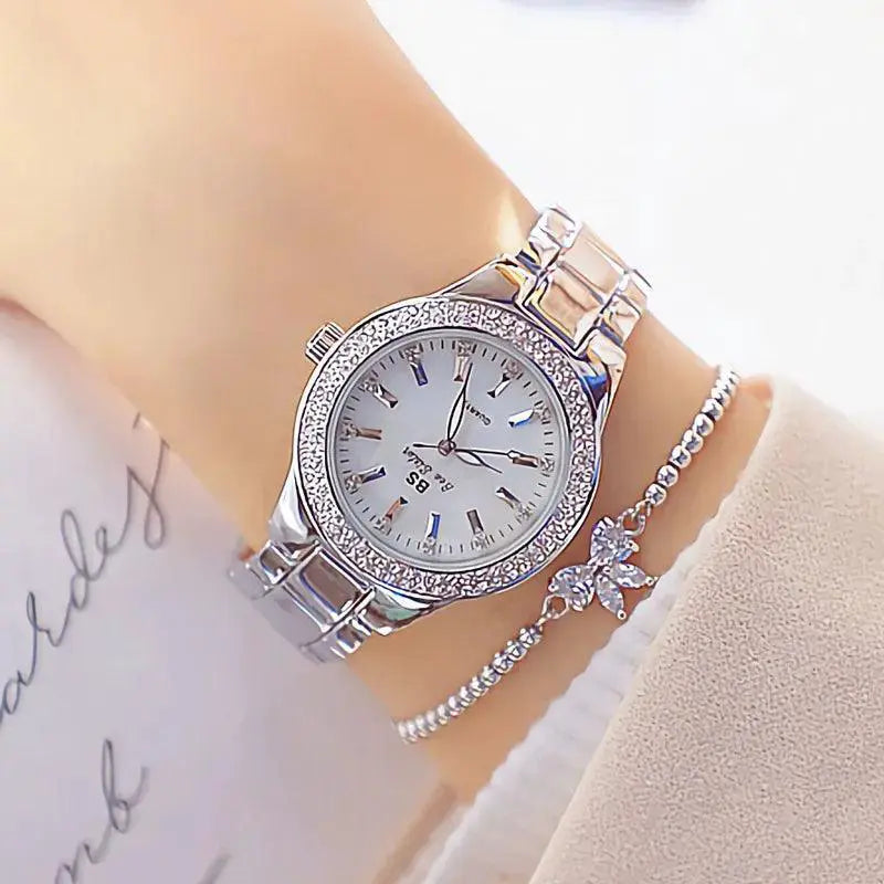 Elegant Crystal Diamond Women Watch Sophisticated Luxury