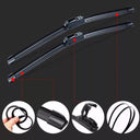 Universal Soft Rubber Frameless Car Wiper Blades Easy Installation
