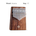21/17 Key Kalimba Acacia Walnut Curly Figure Keyboard