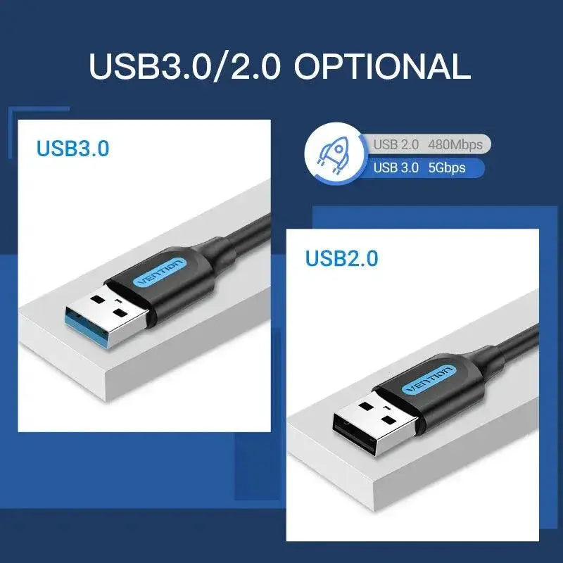 USB 3.0 Extension Cable Fast Male to Male Data Transfer
